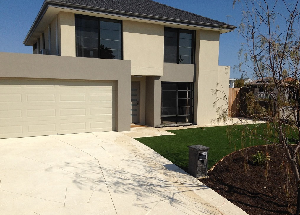 Landscaped outdoor area in Perth by Exact Landscaping